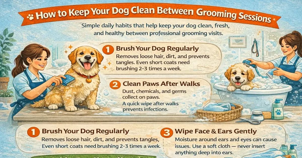 How to Keep Your Dog Clean Between Grooming Sessions